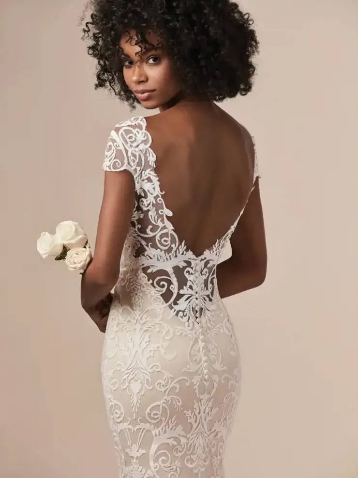 Maggie Sottero wedding gown back details